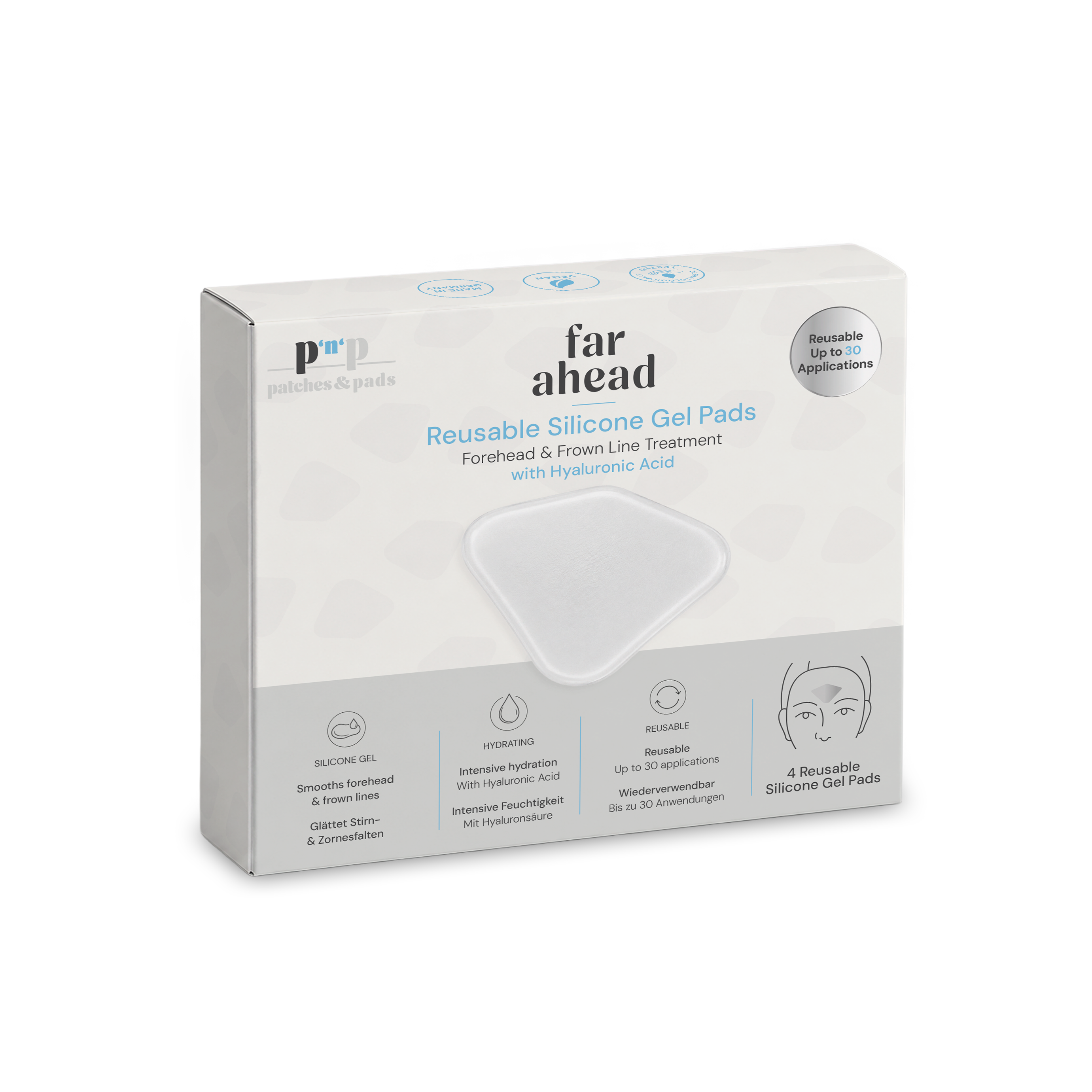 patches&pads™ Wiederverwendbare Facial Pads mit Hyaluronsäure