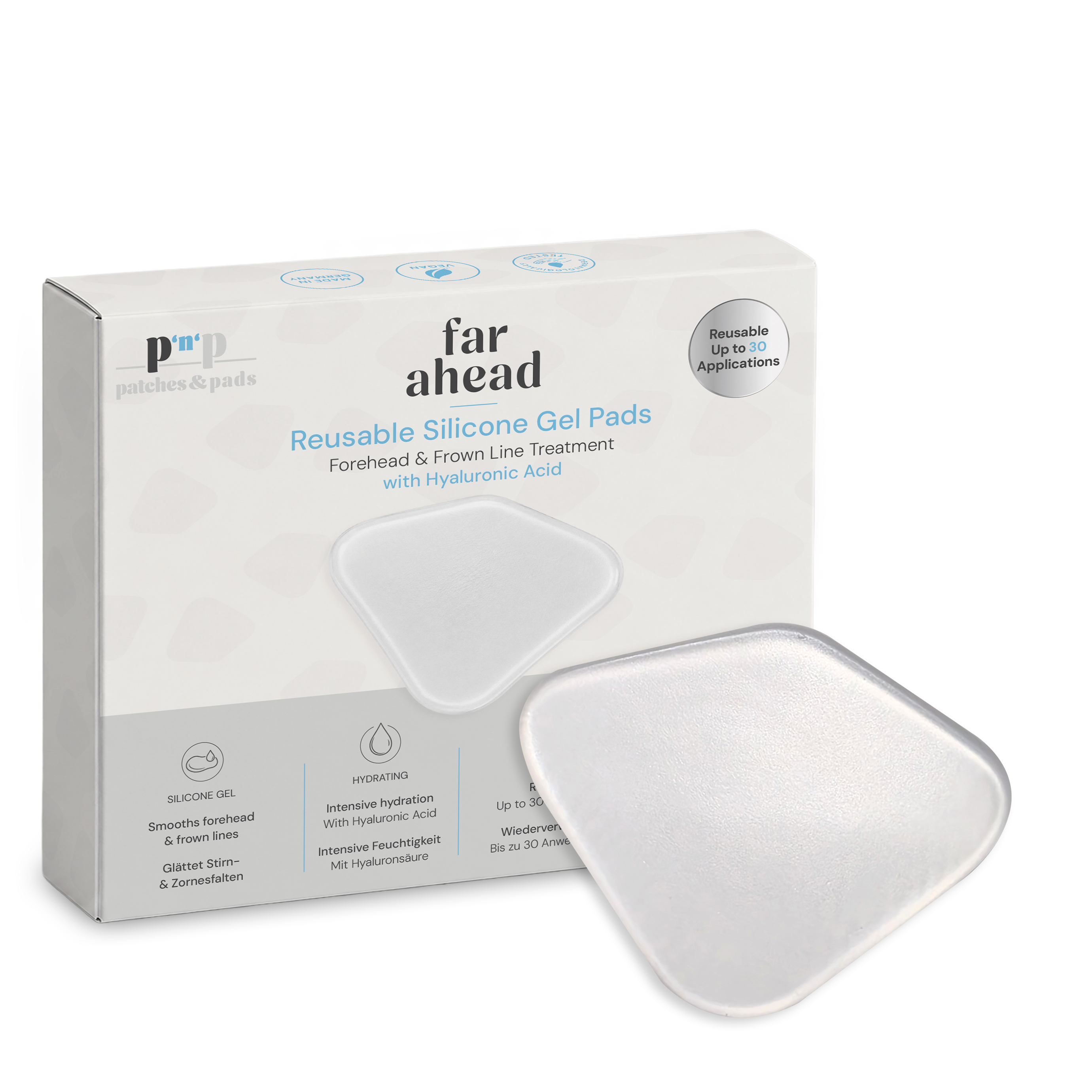 patches&pads™ Wiederverwendbare Facial Pads mit Hyaluronsäure