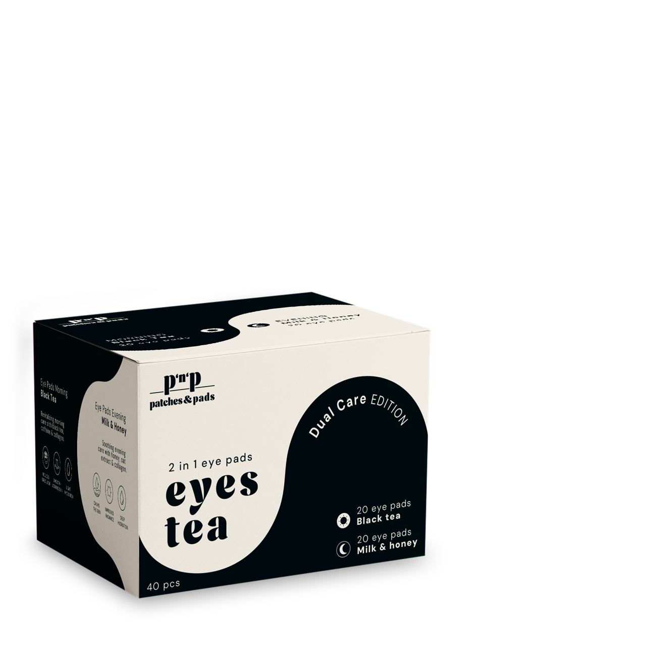 patches&pads™ Eye Pads Dual Care – Black Tea & Milk & Honey