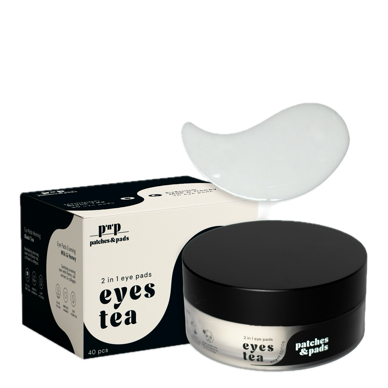 patches&pads™ Eye Pads Dual Care – Black Tea & Milk & Honey